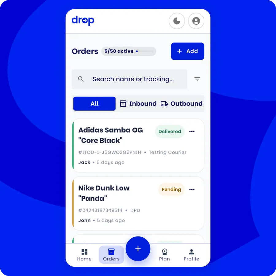 Create orders quickly